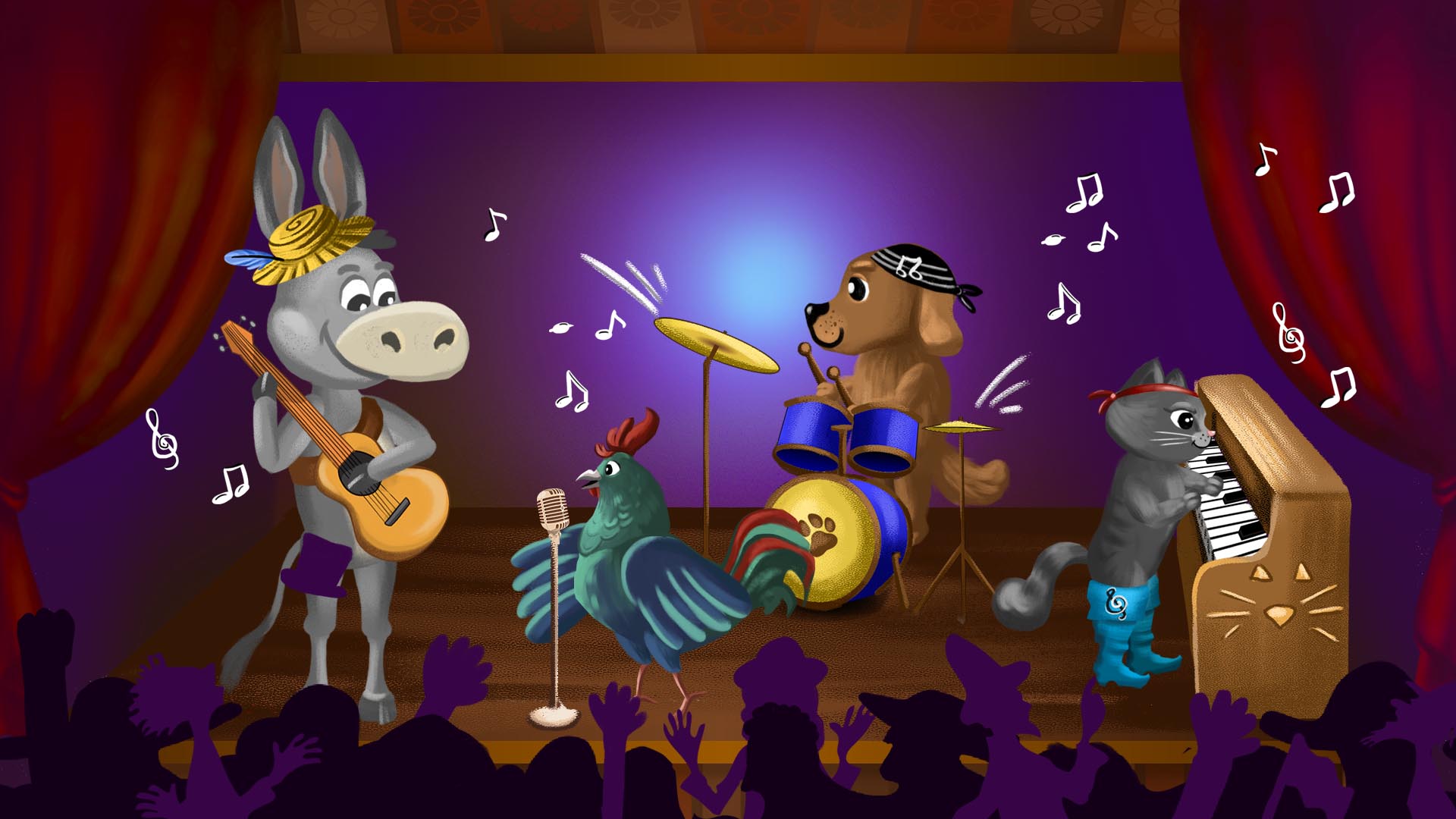 The Bremen Town Musicians Kiddom Tales